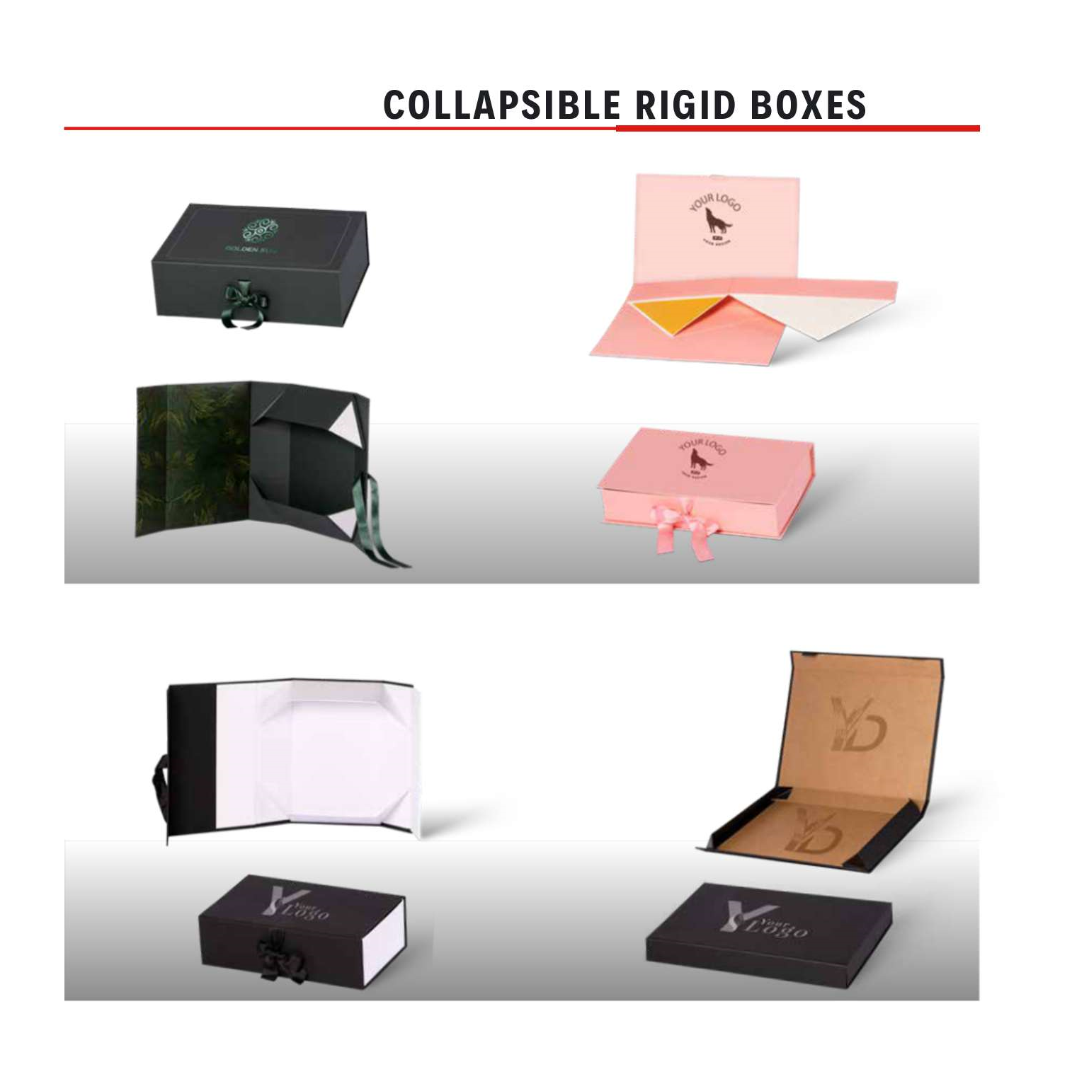 collapsible rigid boxes